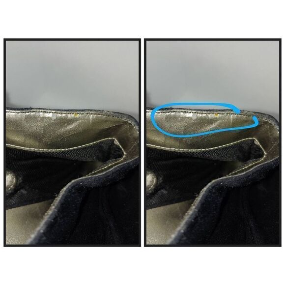 9 & Co. Women's Size 9.5 M Black Faux Suede Open Toe Ankle Bootie Heel - Picture 7 of 11